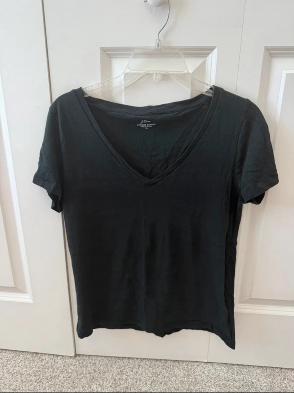 Women’s J. Crew Vintage Cotton Casual V neck Tee
